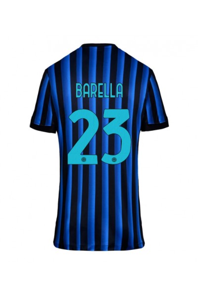 Inter Milan Nicolo Barella #23 Jalkapallovaatteet Naisten Kotipaita 2025-26 Lyhythihainen Inter Milan Nicolo Barella #23 Jalkapallovaatteet Naisten Kotipaita 2025-26 Lyhythihainen